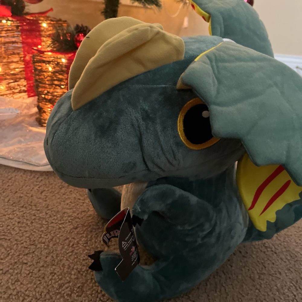 Universal Studios Jurassic Park Dilophosaurus Dinosaur Plush / 12” / Soft / NEW